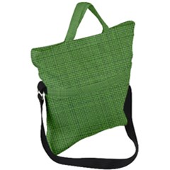 Green Knitting Fold Over Handle Tote Bag by goljakoff