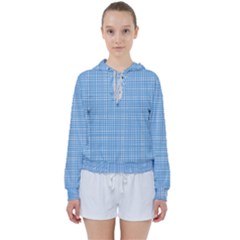 Blue Knitting Women s Tie Up Sweat by goljakoff