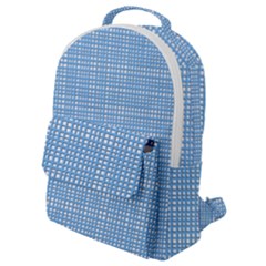 Blue Knitting Flap Pocket Backpack (small) by goljakoff