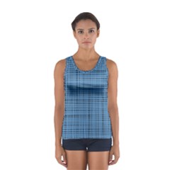 Blue Knitting Pattern Sport Tank Top  by goljakoff