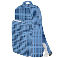 Blue Knitting Pattern Double Compartment Backpack by goljakoff