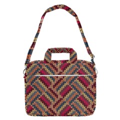 Geometric Knitting Shoulder Laptop Bag by goljakoff