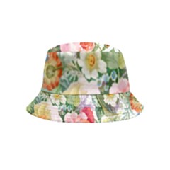 Vintage Flowers Inside Out Bucket Hat (kids)