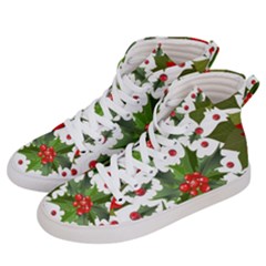 Christmas Berries Men s Hi-top Skate Sneakers by goljakoff