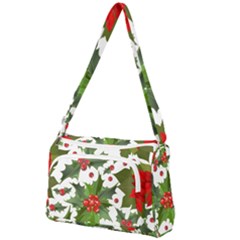 Christmas Berries Front Pocket Crossbody Bag