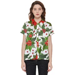 Christmas Berries Short Sleeve Pocket Shirt by goljakoff