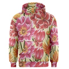 Retro Flowers Men s Core Hoodie by goljakoff