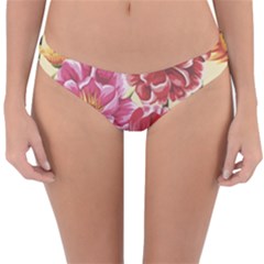 Retro Flowers Reversible Hipster Bikini Bottoms by goljakoff