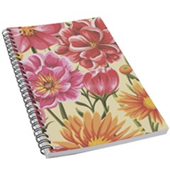 Retro Flowers 5 5  X 8 5  Notebook by goljakoff