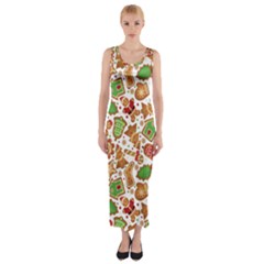 Christmas Love 6 Fitted Maxi Dress