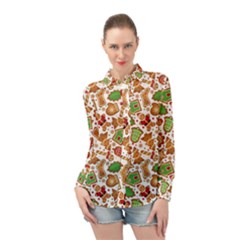 Christmas Love 6 Long Sleeve Chiffon Shirt