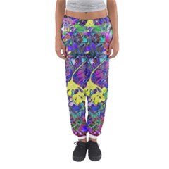 Vibrant Abstract Floral/rainbow Color Women s Jogger Sweatpants by dressshop