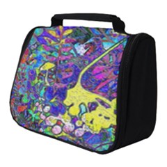 Vibrant Abstract Floral/rainbow Color Full Print Travel Pouch (small) by dressshop