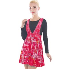 Mosaic Tapestry Plunge Pinafore Velour Dress by essentialimage