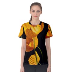 Yellow Poppies Women s Cotton Tee