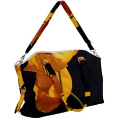 Yellow Poppies Canvas Crossbody Bag by Audy