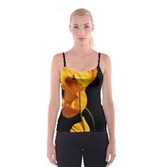 Yellow Poppies Spaghetti Strap Top