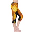 Yellow Poppies Capri Leggings  View4