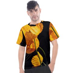 Yellow Poppies Men s Sport Top by Audy