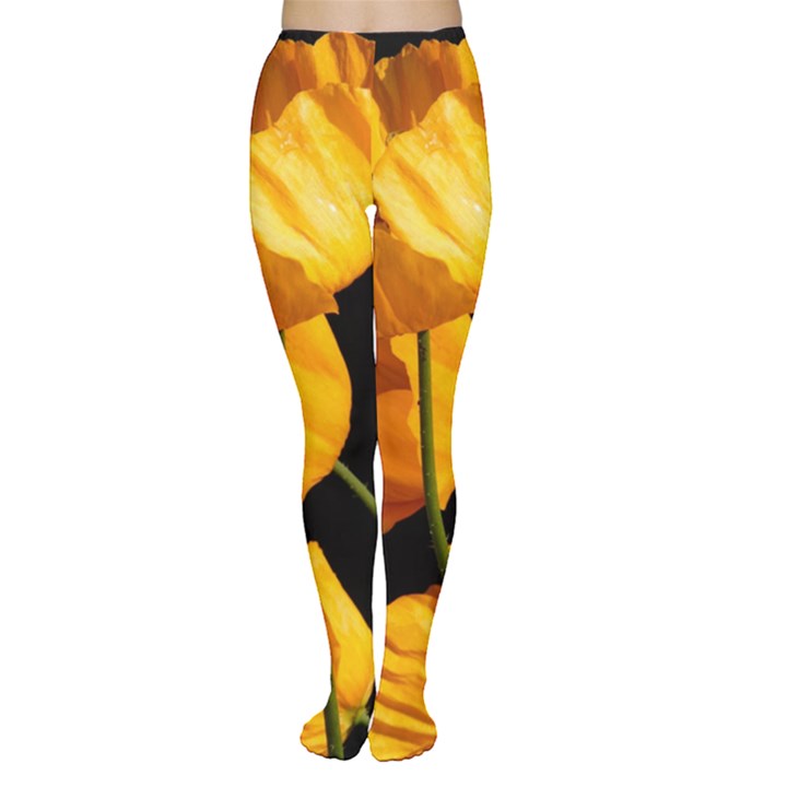 Yellow Poppies Tights