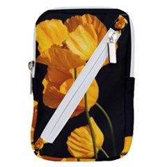 Yellow Poppies Belt Pouch Bag (small) by Audy