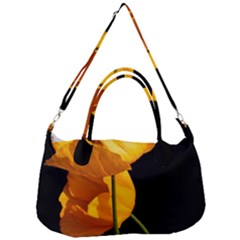 Yellow Poppies Removal Strap Handbag