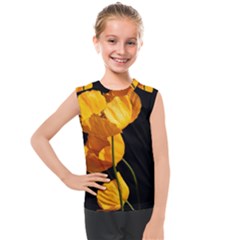 Yellow Poppies Kids  Mesh Tank Top