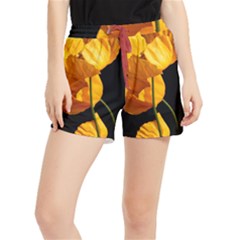 Yellow Poppies Runner Shorts