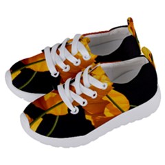 Yellow Poppies Kids  Lightweight Sports Shoes