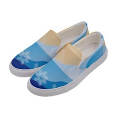 Flower Branch Corolla Wreath Lease Women s Canvas Slip Ons by HermanTelo