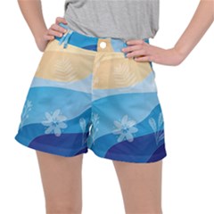 Flower Branch Corolla Wreath Lease Ripstop Shorts