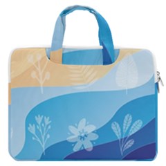 Flower Branch Corolla Wreath Lease Double Pocket Laptop Bag