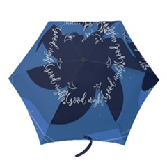 Background Good Night Mini Folding Umbrellas