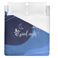 Background Good Night Duvet Cover (queen Size)