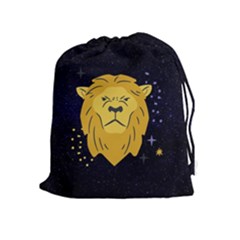 Zodiak Leo Lion Horoscope Sign Star Drawstring Pouch (xl)