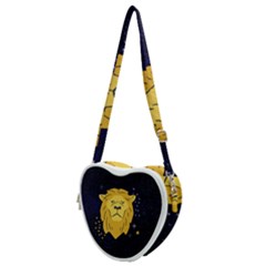 Zodiak Leo Lion Horoscope Sign Star Heart Shoulder Bag