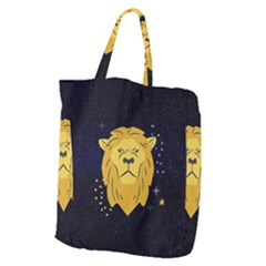 Zodiak Leo Lion Horoscope Sign Star Giant Grocery Tote by Alisyart