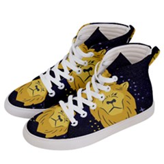 Zodiak Leo Lion Horoscope Sign Star Men s Hi-top Skate Sneakers