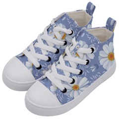 Chamomile Flower Kids  Mid-top Canvas Sneakers by goljakoff