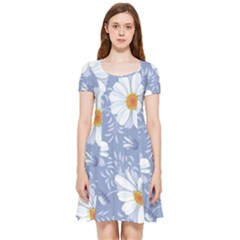 Chamomile Flower Inside Out Cap Sleeve Dress by goljakoff