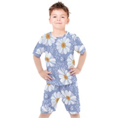 Chamomile Flower Kids  Tee And Shorts Set by goljakoff