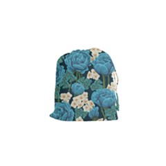 Blue Roses Drawstring Pouch (xs) by goljakoff