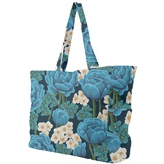 Blue Roses Simple Shoulder Bag by goljakoff