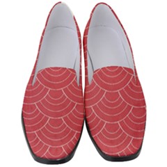 Red Sashiko Women s Classic Loafer Heels by goljakoff