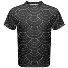 Black Sashiko Ornament Men s Cotton Tee by goljakoff