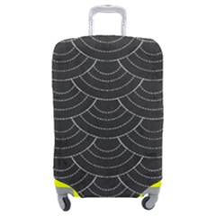 Black Sashiko Ornament Luggage Cover (medium) by goljakoff