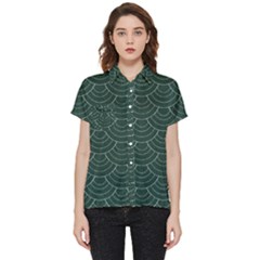 Green Sashiko Short Sleeve Pocket Shirt