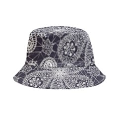 White Flower Mandala Bucket Hat by goljakoff