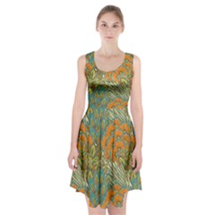 Orange Flowers Racerback Midi Dress by goljakoff