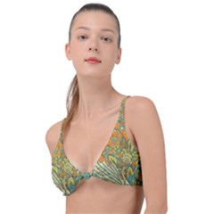 Orange Flowers Knot Up Bikini Top by goljakoff